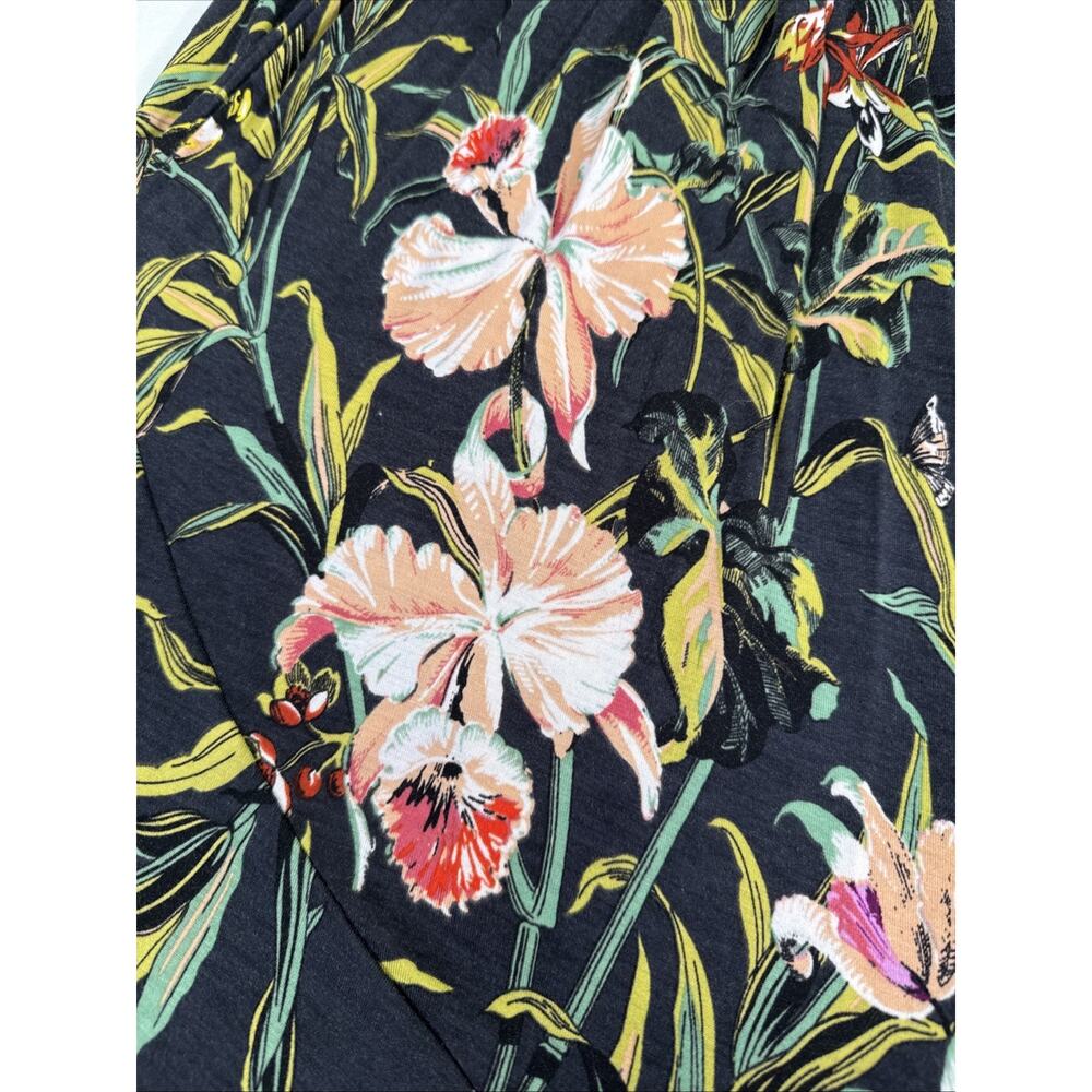 Maeve Anthropologie Gabriela Ruffled Wrap Maxi Dress Floral Print Dress Small - Picture 5 of 16